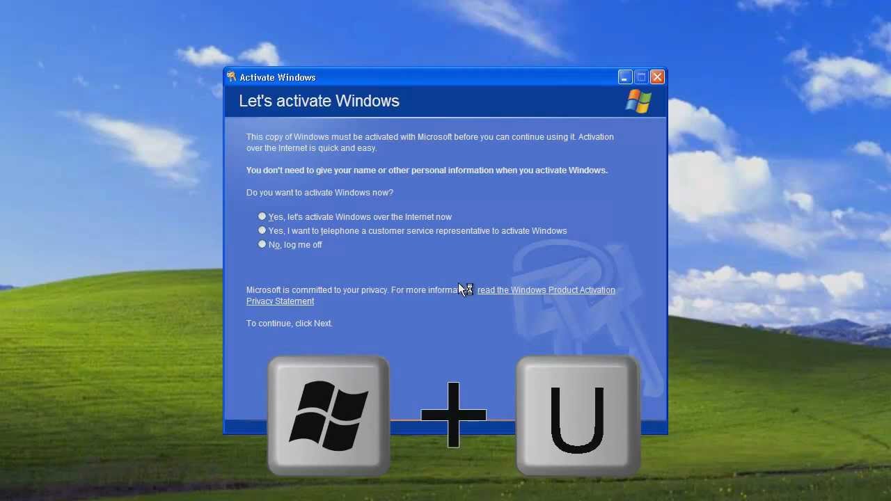 windows xp activation by phone