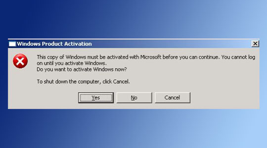windows xp activation by phone